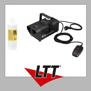 EUROLITE Set N-10 schwarz + B2D Basic Nebelfluid 1l