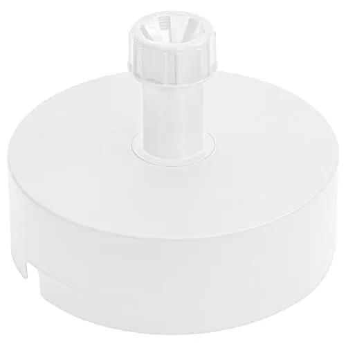 Schirmständer Schirmhalter Sonnenschirmständer Weiß Ständer aus Polypropylen Rund Form D 40 cm zu Garten Terrasse Schaftdurchmesser 20-40mm Sonnenschirmfuß befüllbar mit Sand mit Wasser oder Kies oder