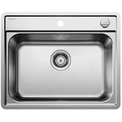 BLANCO LEMIS 6-IF Edelstahl Spüle - Elegante Einbauspüle aus Edelstahl für 60 cm breite Unterschränke, kratzfest und mit großem Beckenvolumen – ideal für funktionale Küchenlösungen.