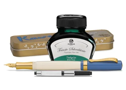 Kaweco Student Füllhalter mit 30 ml Füllhaltertinte, Konverter und Metalletui
