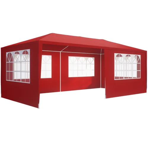 Casaria Partyzelt Rimini, rot 3x6m in rot von Deuba
