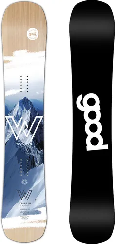 GOODBOARDS WOODEN WIDE Snowboard 2026 in schwarz von GOODBOARDS