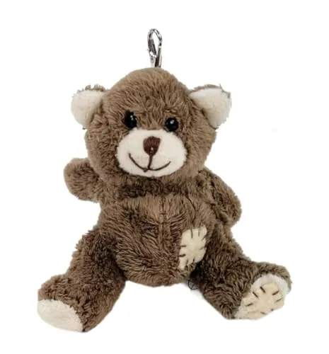 Teddys Rothenburg Schlüsselanhänger Teddybär 8 cm braun Plüschtier Stofftier Plüschteddy