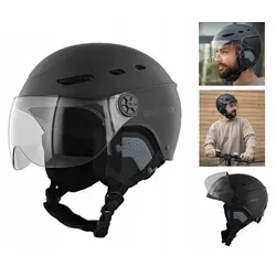 Urban Moov Helm mit Visier, kratzfest und belüftet, für Kopfumfang 58-62 cm