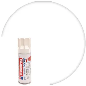 edding Permanent Spray 5200 - Premium-Acryllack Verkehrsweiß matt - Schreibutensilien: Schnelltrocknender, UV-beständiger Acryllack für vielseitige Anwendungen auf Papier, Holz, Metall und mehr.