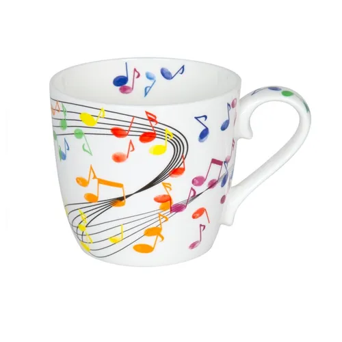 TASSE BECHER FLYING NOTES MUSIK NOTEN 425 ML VON KÖNITZ NEU OVP