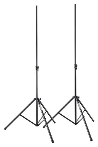 Showlite LS-270S MKII Lichtstativ 2x Set - Standfestes Lautsprecher Zubehör, ideal für den mobilen Einsatz mit einer maximalen Traglast von 50 kg und ausziehbar von 1,60 bis 2,80 m.