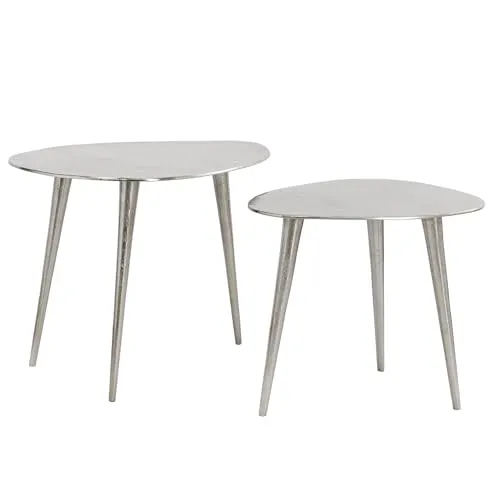 riess-ambiente Couchtisch ELEMENTS 50cm silber (Set, 2-St) in silber von Riess-Ambiente