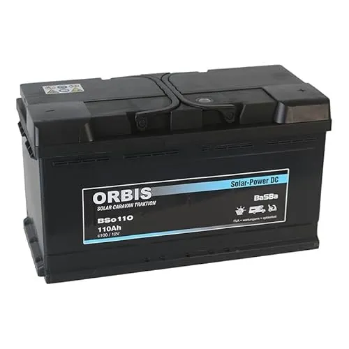Orbis Deep Cycle Solar-Power Versorgungbatterie DC 12V c100 für Solar, Camping, Caravan, Garten (BSo110)