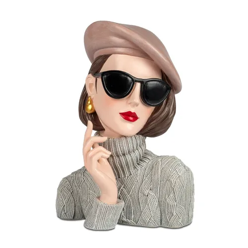 formano Deko-Büste Dame mit Sonnenbrille und Hut von formano