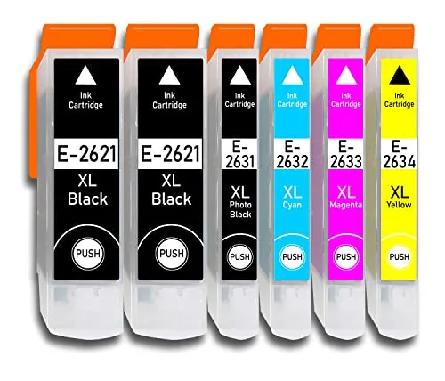 XL Druckerpatronen mit CHIP und Füllstandanzeige für Epson Expression Premium XP-510, XP-520, XP-600, XP-605, XP-610, XP-615, XP-620, XP-625, XP-700, XP-710, XP-720, XP-800, XP-810, XP-820 6