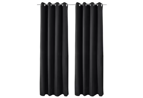Beautissu Vorhang Amelie Luna 2er Set Ösenschal - Fertiggardinen aus Thermostoff, bieten Wärme- und Kälteschutz sowie 90% Lichtundurchlässigkeit. Ideal für Energieeinsparung und dekorative Akzente in jedem Raum.