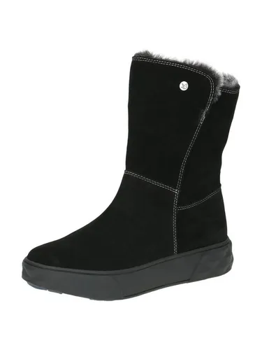 Caprice Damen 9-26403-43 Mode-Stiefel, Black Suede, 37 EU Weit - Wanderschuhe in H-Weite, ideal für Komfort und Unterstützung bei langen Spaziergängen.