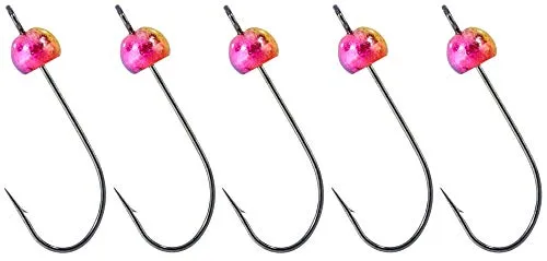 Balzer Trout Collector Haken mit Tungstengewicht - 5 Jighaken, Größe/Gewicht/Farbe:Gr. 6/0.21g / Rainbow
