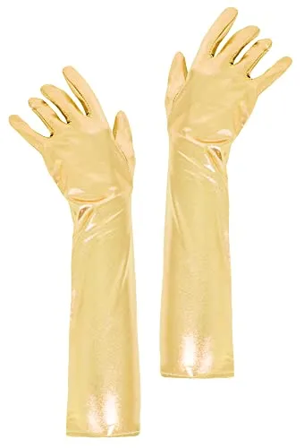 Das Kostümland Glitzernde Handschuhe Shine 40 cm - Gold