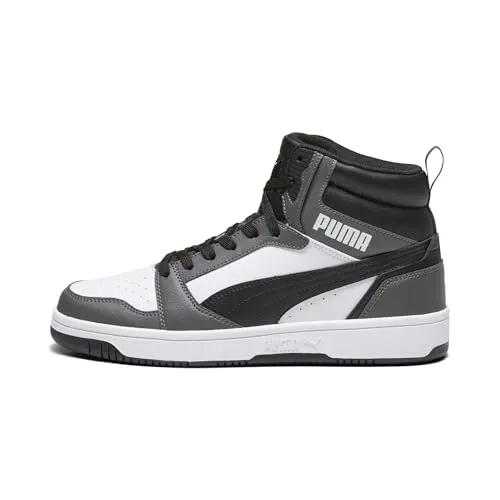 PUMA Unisex Rebound V6 Sneaker - Herren-Sneaker mit mittelhohem Schaft, weicher Einlegesohle aus Softfoam und rutschfester Gummilaufsohle für optimalen Komfort und Stabilität.