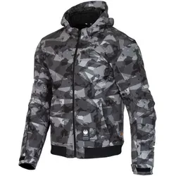 Merlin Torque D3O wasserdichter Motorrad Zip Hoodie, grau, Größe 3XL für Männer - Motorradjacke mit 4-Wege-Stretch und DWR wasserabweisend, ideal für jede Wetterlage und maximalen Komfort beim Fahren.