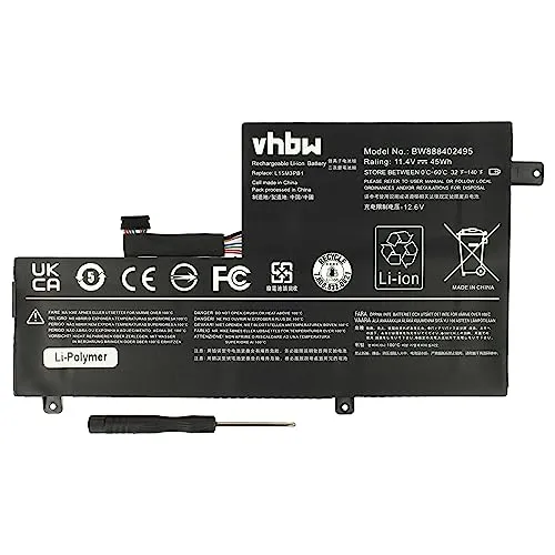 vhbw Akku kompatibel mit Lenovo IdeaPad 520s-14IKB-81BL009KGE, 520s-14IKB-81BL009JGE Notebook (3900 mAh, 11,4 V, Li-Polymer)