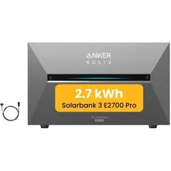 Powerness® Balkonkraftwerk Speicher Anker SOLIX Solarbank 3 E2700 Pro - Powerstations mit 2688Wh Kapazität und intelligenter KI-Steuerung für maximale Energieeffizienz. Modular erweiterbar bis 16,128kWh – ideal für nachhaltige Energienutzung.