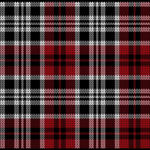 OUTDOOR DEKOSTOFFE OXFORD - Motiv rot kariert I DX111