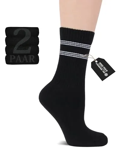 Fiera Besa Tennissocken Sportsocken, 2 Paar, Ultra Komfort Europäische Qualität, Rutschfest, Atmungsaktiv