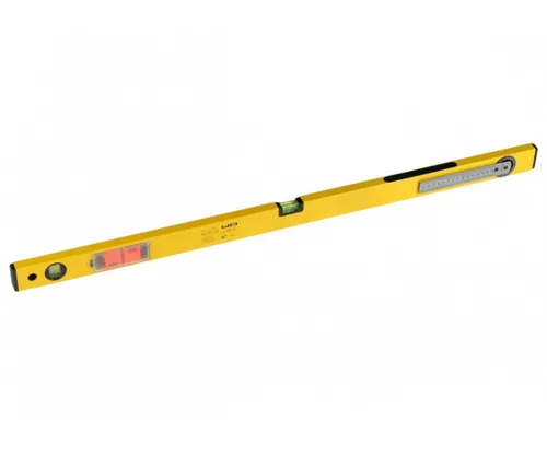 CON:P Wasserwaage Aluminium Wasserwaage 100cm mit 3 Libellen Markierhilfe Winkelmesser, (1 St), Winkelmesser, Lineal, Markierhilfe, Zirkelfunktion