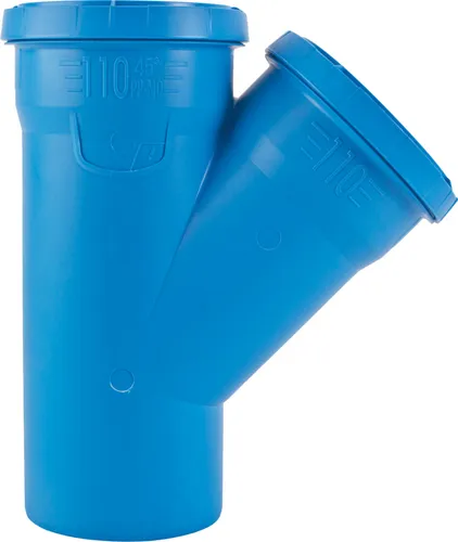 Marley Abzweig für Abwasser dBlue DN 90/50 87° schalldämmend 17 cm blau