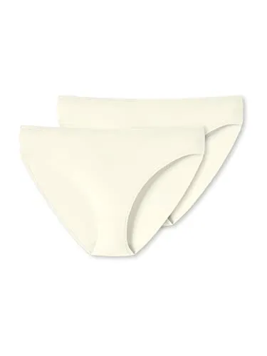 Schiesser Uncover Damen Tai-Slip 2-Pack - Off-White - Größe S