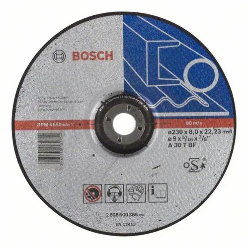 Bosch Accessories 2608600386 Schruppscheibe gekröpft 230mm 1 St. Stahl