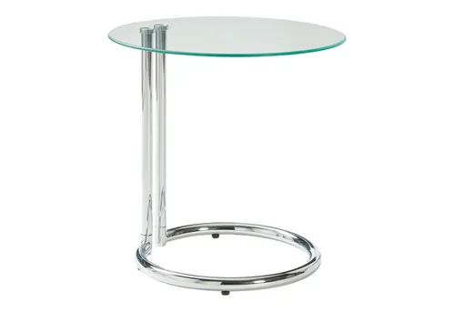 [en.casa] Beistelltisch Ylivieska – eleganter Sofatisch mit Glasplatte - Beistelltisch fürs Wohnzimmer, zeitloses Design mit stabiler Glasplatte und Metallgestell, ideal für Snacks und Dekoration.