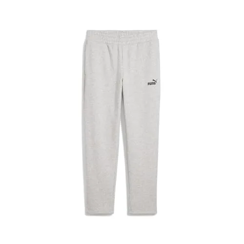 PUMA Damen ESS Small No. 1 Logo Jogginghose XS, Light Gray Heather - Bequeme Jogginghose aus weichem Fleece mit regulärer Passform. Ideal für den Alltag und Sport, mit praktischen Seitentaschen und verstellbarem Bund.