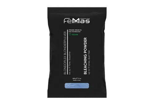 Femmas Premium Blondierpulver FemMas Blondierpulver Ultra Stark 500g Blau Plex Technologie Arganöl
