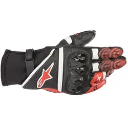 Alpinestars GP X V2 Motorradhandschuhe, schwarz-weiss-rot, Größe 3XL - Sportliche Motorradhandschuhe mit Außennaht-Handflächen für optimalen Komfort. Die spezielle Konstruktion ermöglicht ein perfektes Griffgefühl und die Kombination mit nahezu jeder Lederjacke.
