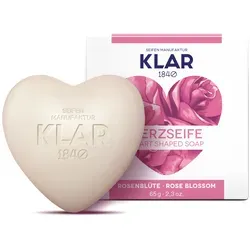 Klar Seifen Klar ́s Herzseife Rosenblüte, 65 Gramm in weiß von Klar Seifen