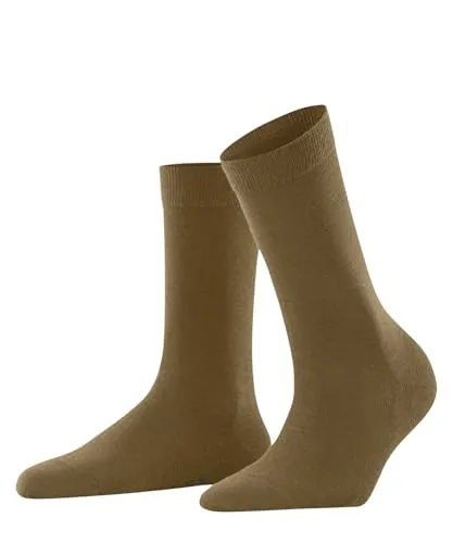 FALKE Damen Socken Softmerino W So Wolle Baumwolle einfarbig 1 Paar, Gelb Old Brass 1220, 39-40