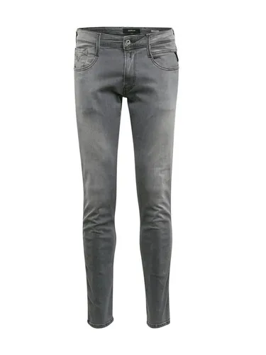 Replay Herren Jeans Anbass Slim-Fit mit Comfort Stretch, Dark Grey 096 - Jeans mit Power Stretch für optimalen Komfort und perfekte Passform, lässig und cool für jeden Alltag.