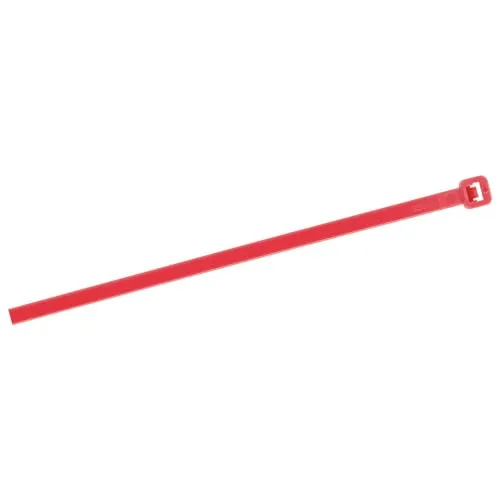 WETEC Kabelbinder, 100 x 2,5 mm, rot KB 1-20-RT (Befestigungsbinder Kabelband Montageband Montagebinder Straps Strapse) (Pack à 100 Stück)