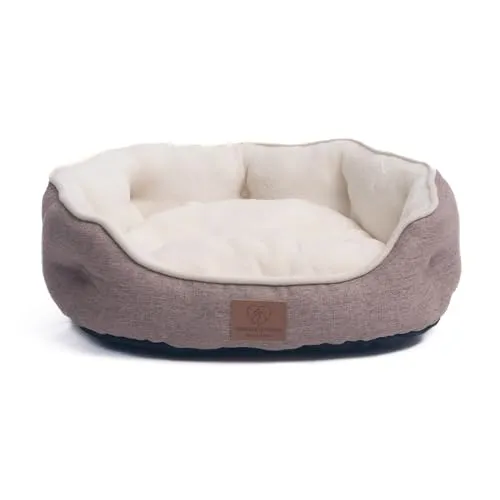 Warenhammer Tierbett Orthopädisches Premium Hundebett - Orthopädisches Tierbett für Katzen oder kleine Hunde, mit einem flauschig weichen Wendekissen für Sommer und Winter, maschinenwaschbar und selbstwärmend.