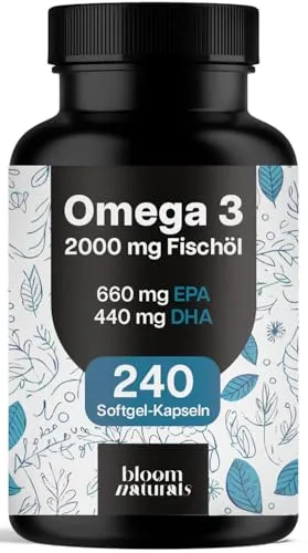 Omega 3 Kapseln hochdosiert 2000mg Fischöl