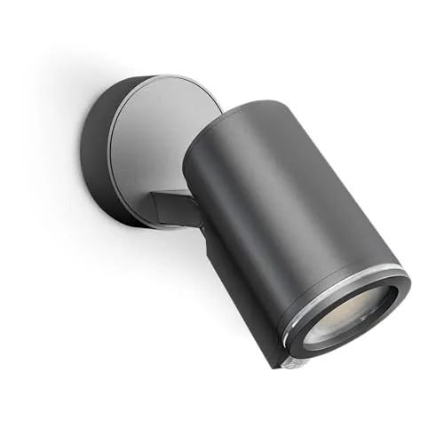Steinel Strahler Spot ONE SC Anthrazit mit Bewegungsmelder & Bluetooth - Moderne Außenlampe mit Bewegungsmelder und Bluetooth-Funktion, ideal für Sicherheit und Komfort im Außenbereich.
