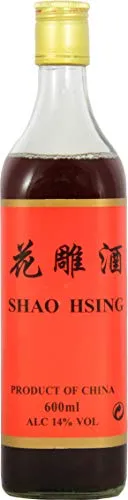 600ml Golden Pagoda Shao Hsing Kochwein - Asiatische Küche, ideal zum Verfeinern von Soßen und Gerichten mit authentischem Geschmack, 14% Alkoholgehalt, hergestellt in China.