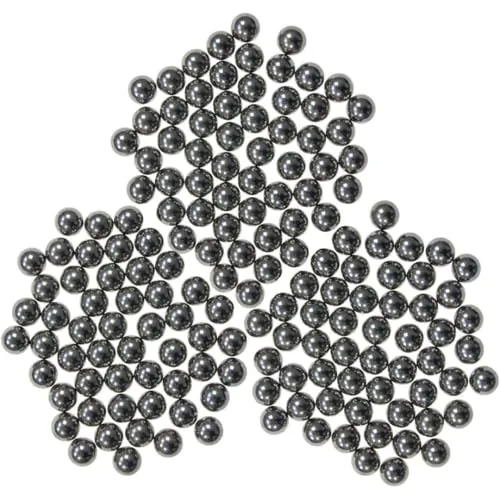 Stahlkugeln 8mm – 500 Stück Rundkugeln aus massivem Stahl, ca. 2,08 g Gewicht je Kugel, präzise gefertigt für Pistolenarmbrust 8M, Steinschleuder, Zwille, Schleuder und Bogensport Training
