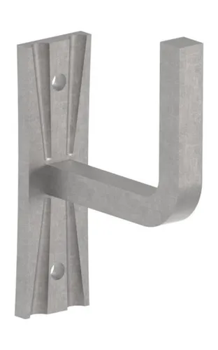 Fenau Handlaufhalter mit Ronde 105x40x4 mm zum Anschweißen Stahl S235JR, roh