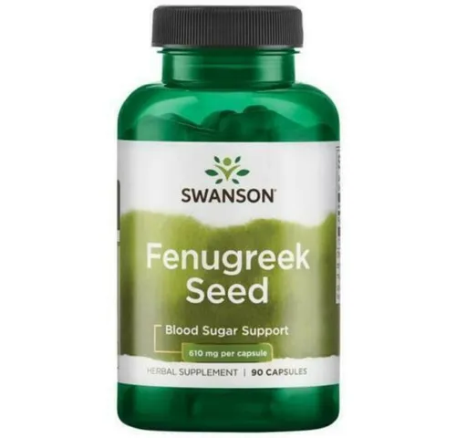 Swanson Health Products Swanson Bockshornklee 610mg Fenugreek Seed 90 Kapseln Kapseln, 106 g, Jede Kapsel enthält 610 mg Bockshornkleesamen