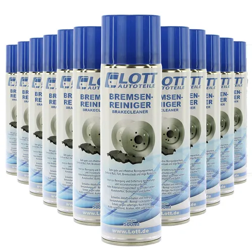 12x BREMSENREINIGER 500ml TEILEREINIGER SPRÜHDOSE ENTFETTER BRAKE CLEANER