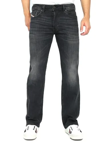 Diesel Larkee-X Herren Jeans - Regular Straight Fit in Schwarz - Hochwertige Jeans mit 99% Baumwolle und 1% Elasthan für optimalen Tragekomfort und Stretch, ideal für den Alltag.