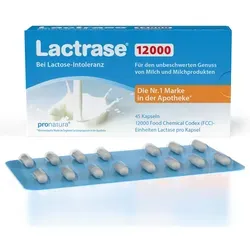 Lactrase 12,000 FCC Laktase Kapseln 45 St