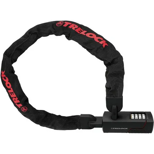 Trelock BC 480 7 Code Ketten-Zahlenschloss 110 cm - Fahrradschlösser mit sicherem Zahlencode, idealer Schutz für Ihr Fahrrad, flexibel und robust.