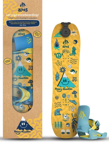 JONES KIDS HAPPY MOUNTAIN PACKAGE Snowboard 2026 in weiß von JONES