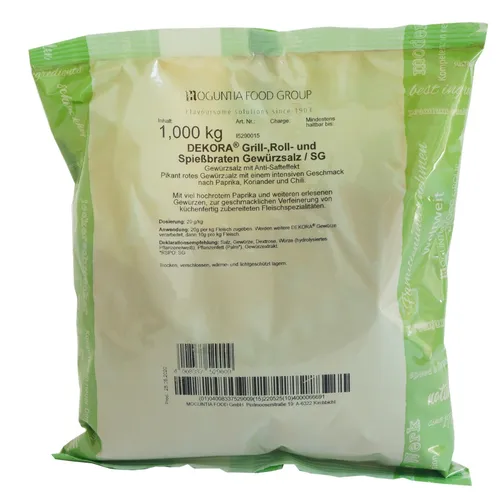DEKORA® Antisaft Grill-, Roll- und Spießbraten 1kg - Indasia (24,50 EUR/kg)